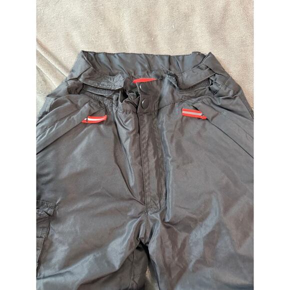 Champion Kids Size 6-7 Gray Charcoal Snow Pants Adjustable Cargo Water Resistant - Picture 4 of 9